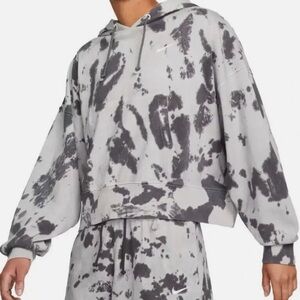Nike Tie Dye Oversized Cropped Hoodie